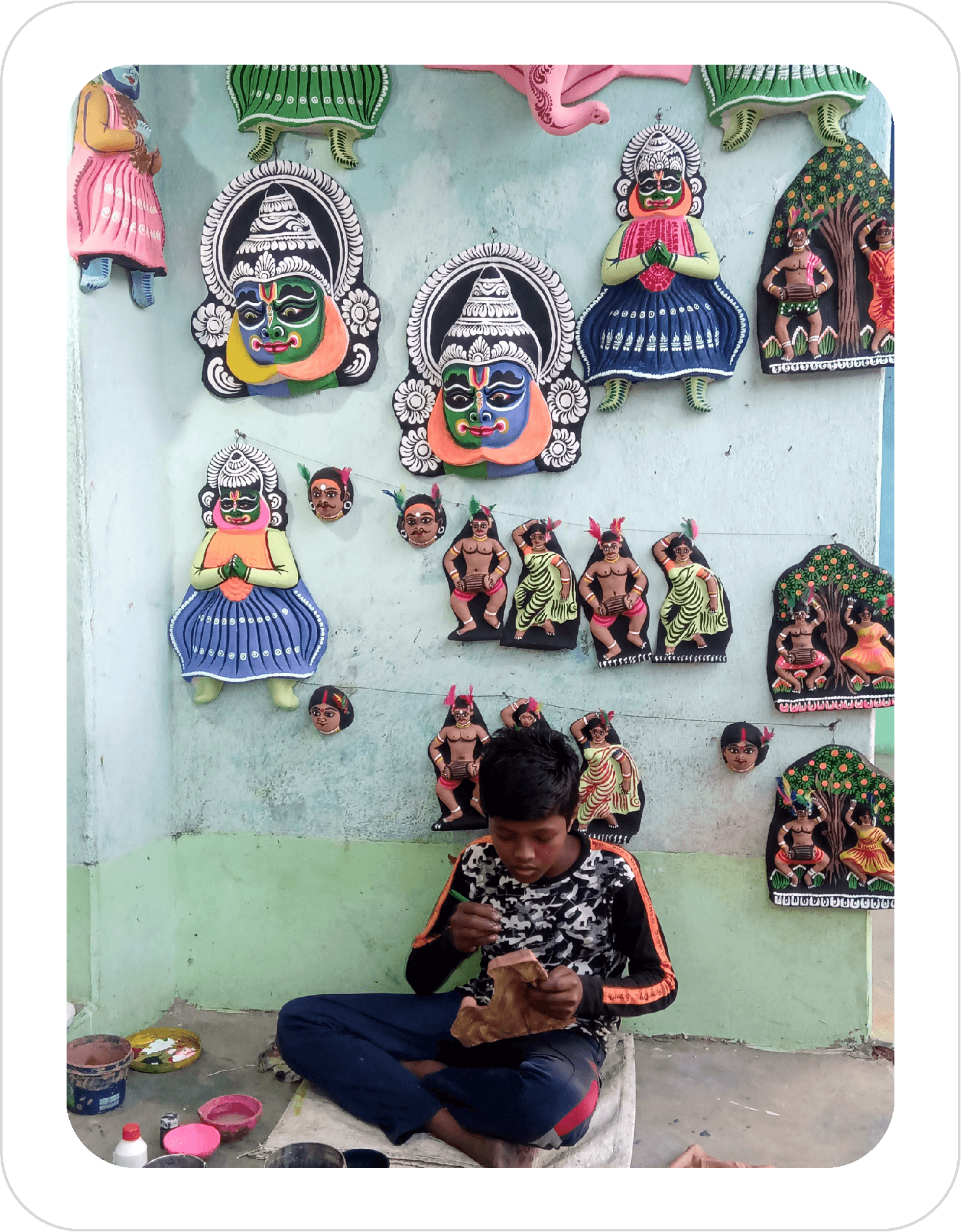 Artist with Mask